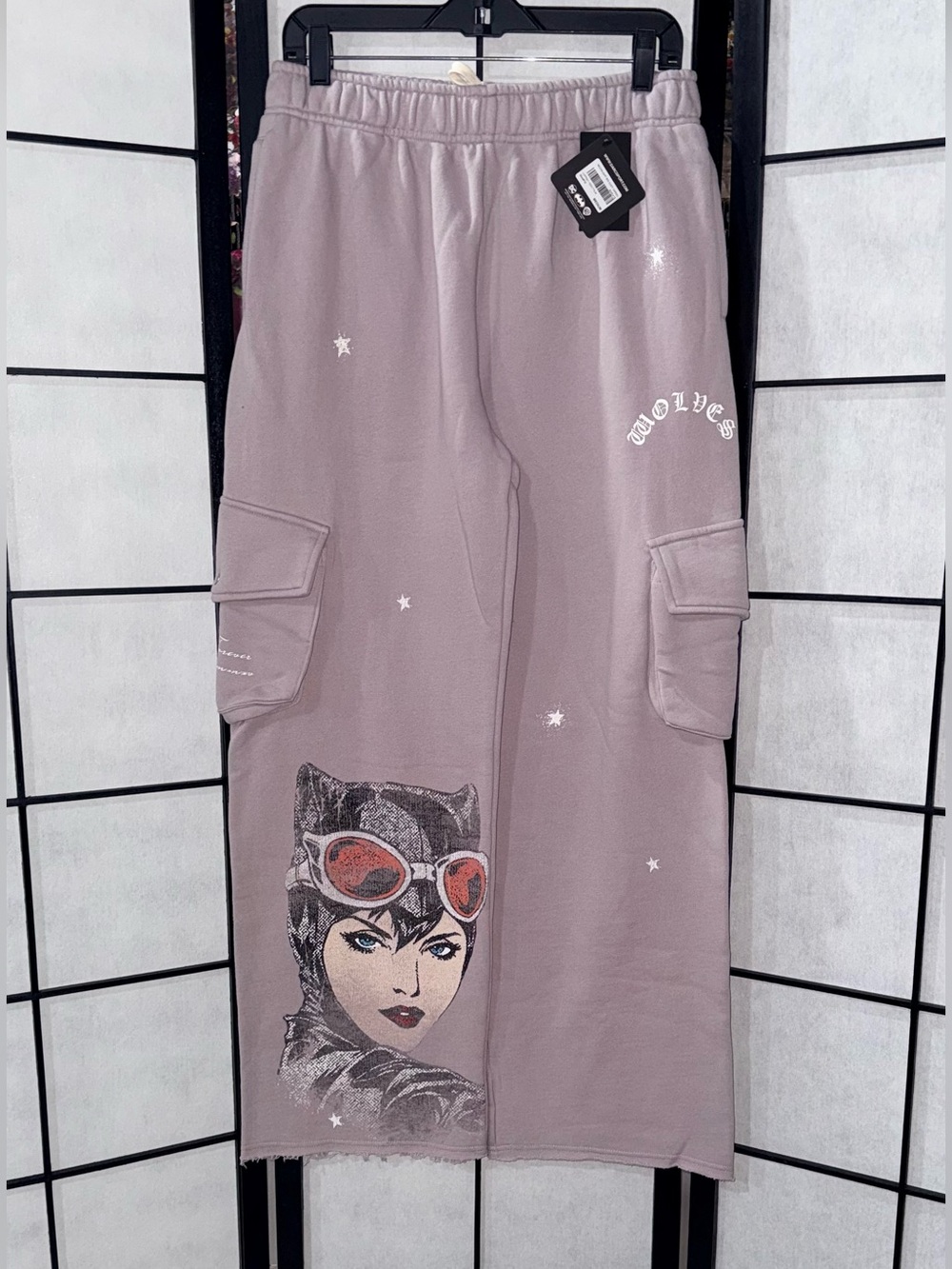 Darc Sport x Batman Catwoman Moonlight Big Cozy Cargo Sweatpants Quartz Medium
